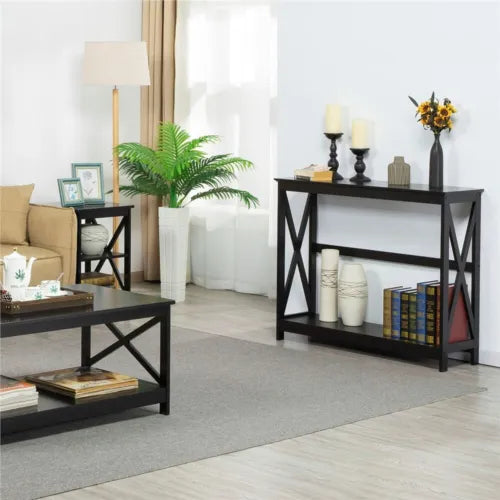 Console Table Narrow Sofa Table 2-Tier Hallyway Table for Entryway Living Room