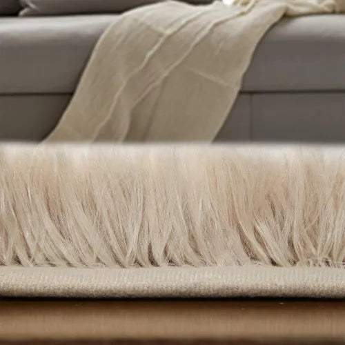 Fluffy Large Rugs Anti-Slip Super Soft Carpet Mat Floor Living Room Bedroom Rug