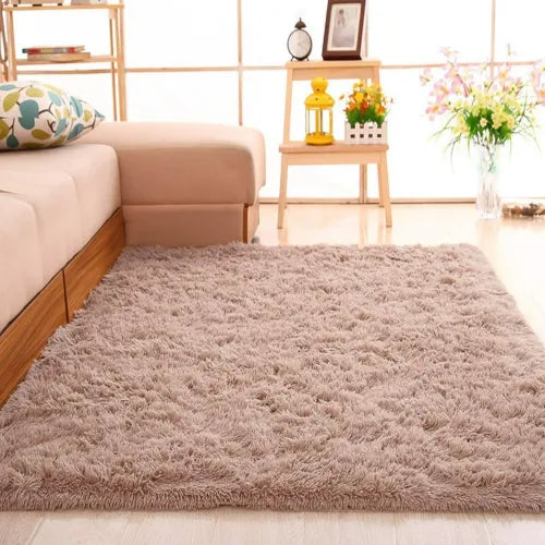 Fluffy Large Rugs Anti-Slip Super Soft Carpet Mat Floor Living Room Bedroom Rug