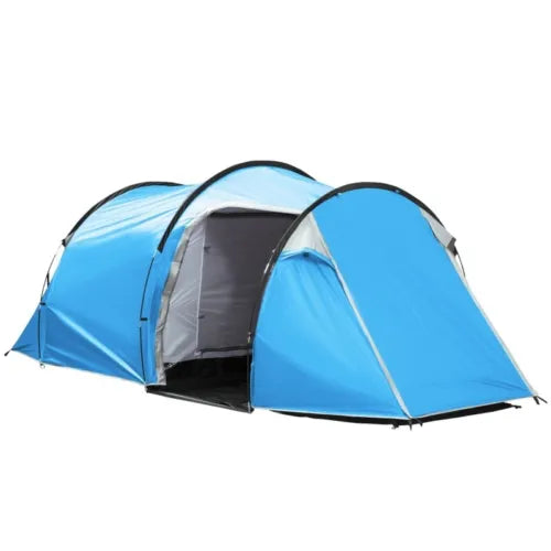 Family Tunnel Tent Outdoor Camping Tent 2-Person Ultralight Double-Walled w/Bag