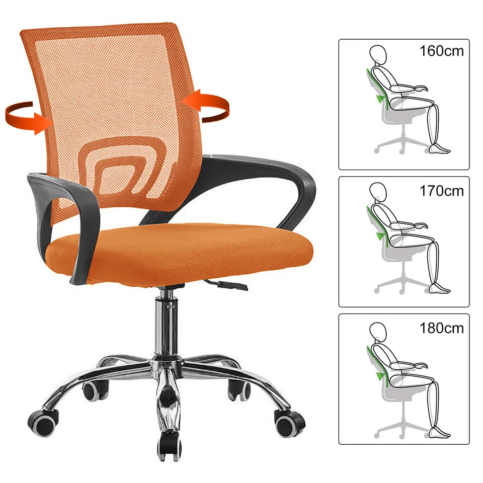 Swivel Mesh Ergonomic Home Office Chair Computer Desk Chair Adjustable Height