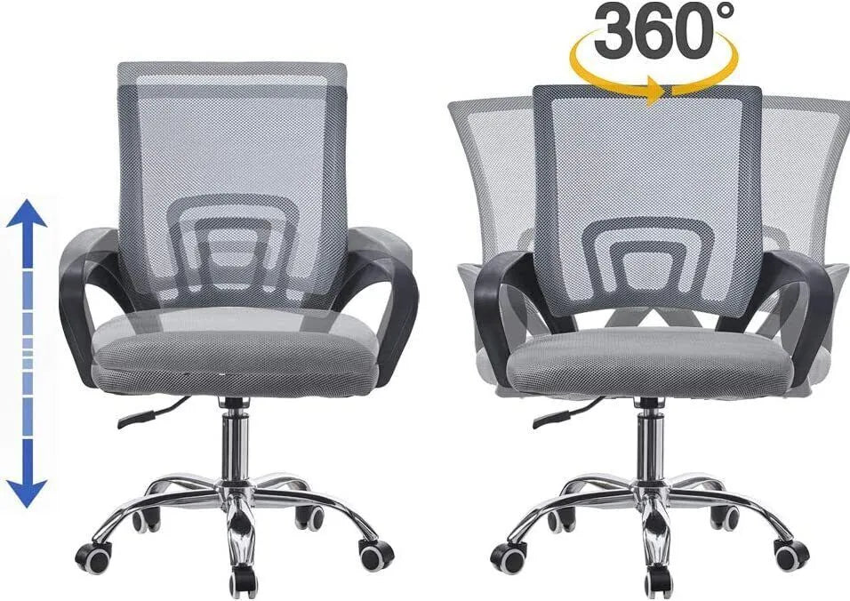 Swivel Mesh Ergonomic Home Office Chair Computer Desk Chair Adjustable Height