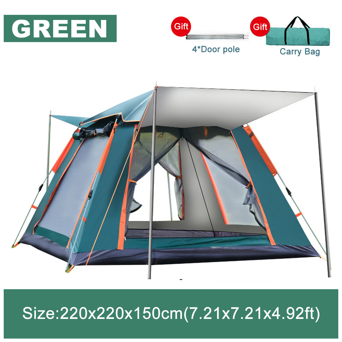 4 Men Pop Up Camping Tent