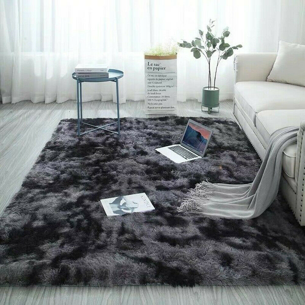 Fluffy Rugs Non Slip Shaggy Rug Large Soft Floor Carpet Mat Living Room Bedroom