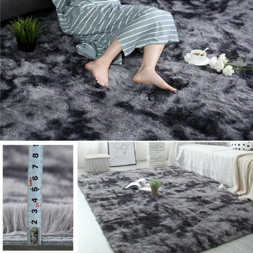 Fluffy Rugs Non Slip Shaggy Rug Large Soft Floor Carpet Mat Living Room Bedroom