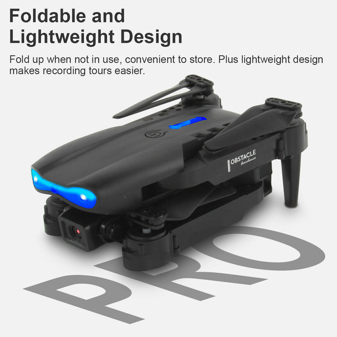 2022 RC DRONES PRO 4K HD DUAL CAMERA GPS WIFI FPV QUADCOPTER FOLDABLE BAG GIFTS