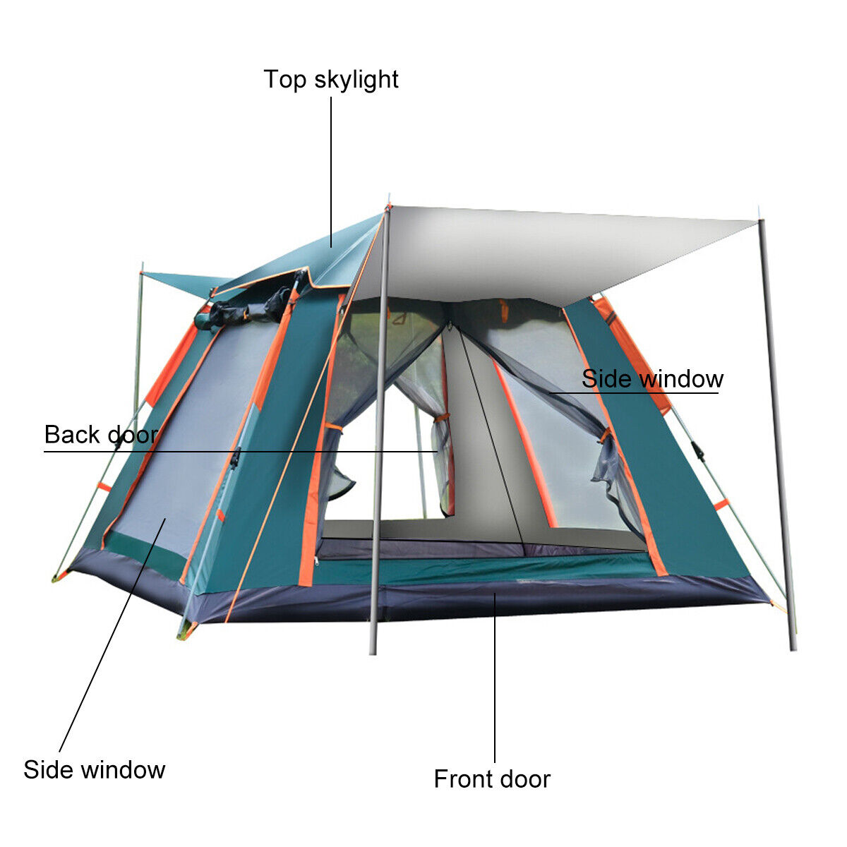 4 Men Pop Up Camping Tent