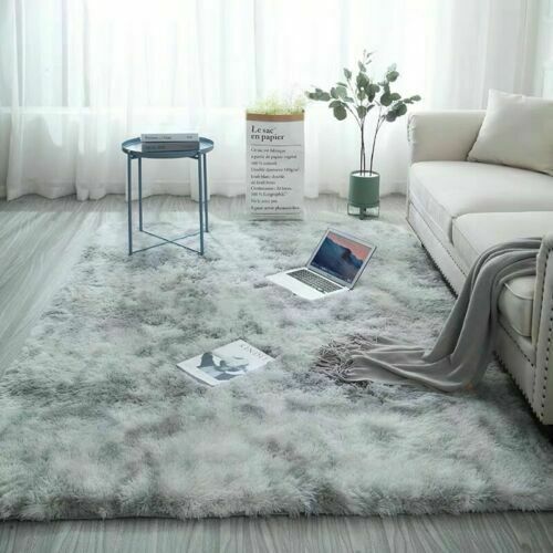 Fluffy Rugs Non Slip Shaggy Rug Large Soft Floor Carpet Mat Living Room Bedroom